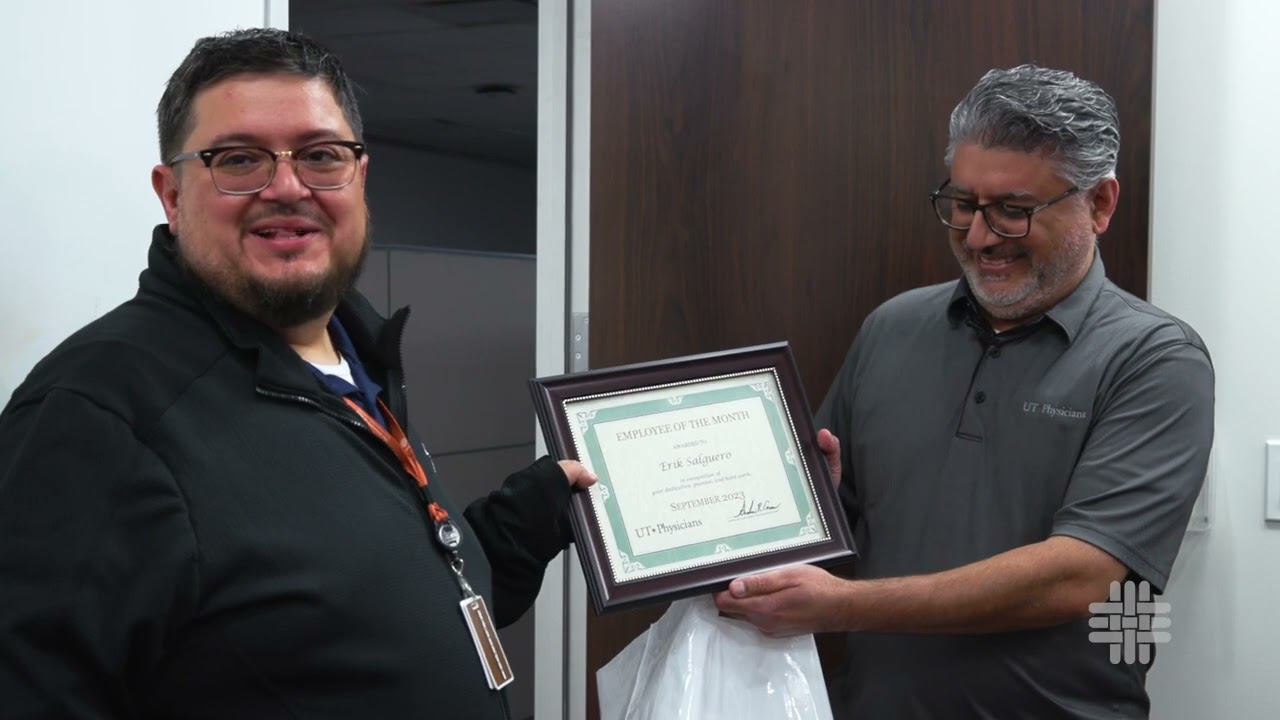 UT Physicians September 2023 Employee of the Month